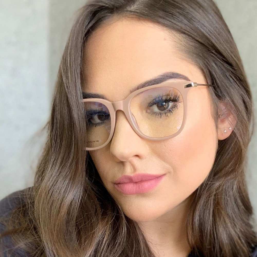 oticagriss armacao para oculos de grau griss 100 nude