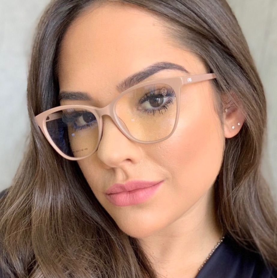 oticagriss armacao para oculos de grau griss 103 nude