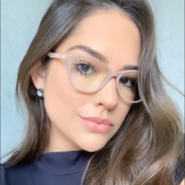 oticagriss armacao para oculos de grau griss 104 nude