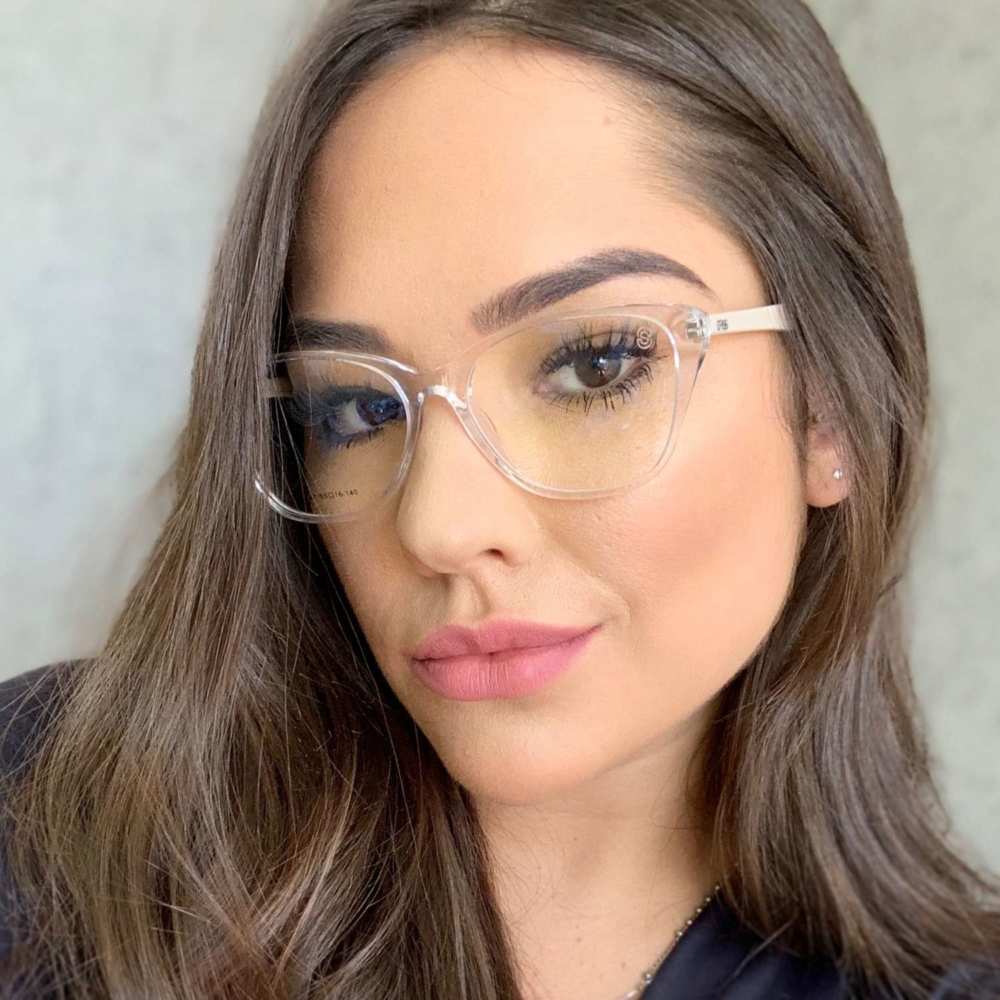 oticagriss armacao para oculos de grau griss 104 transparente