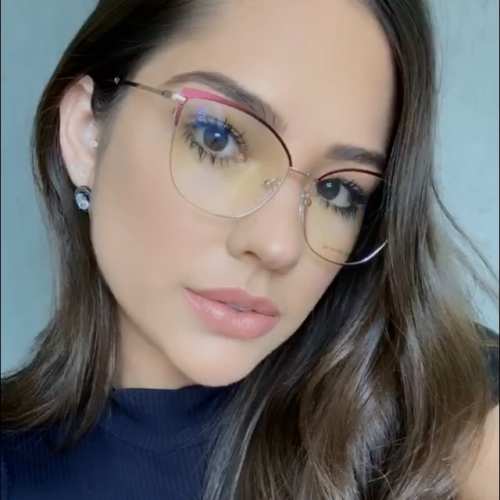 oticagriss armacao para oculos de grau griss 107 marsala