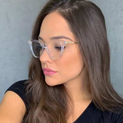 oticagriss armacao para oculos de grau griss 109 transparente
