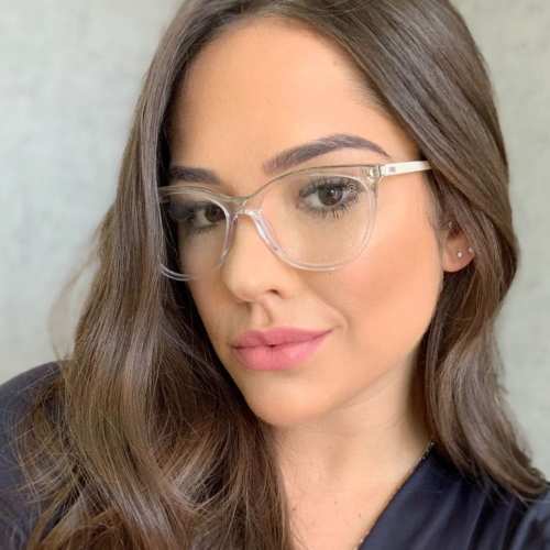 oticagriss armacao para oculos de grau griss 112 transparente