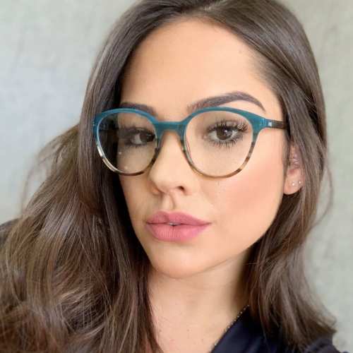 oticagriss armacao para oculos de grau griss 116 verde com tartaruga