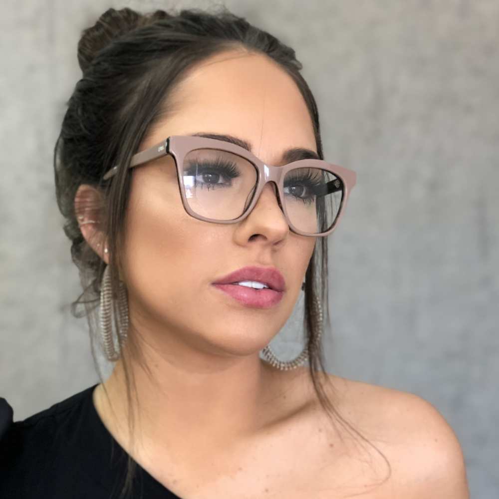 oticagriss armacao para oculos de grau griss 117 nude