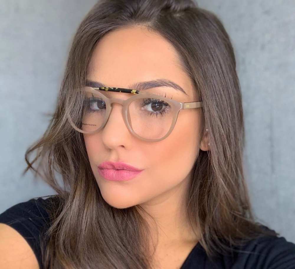oticagriss armacao para oculos de grau griss 118 nude