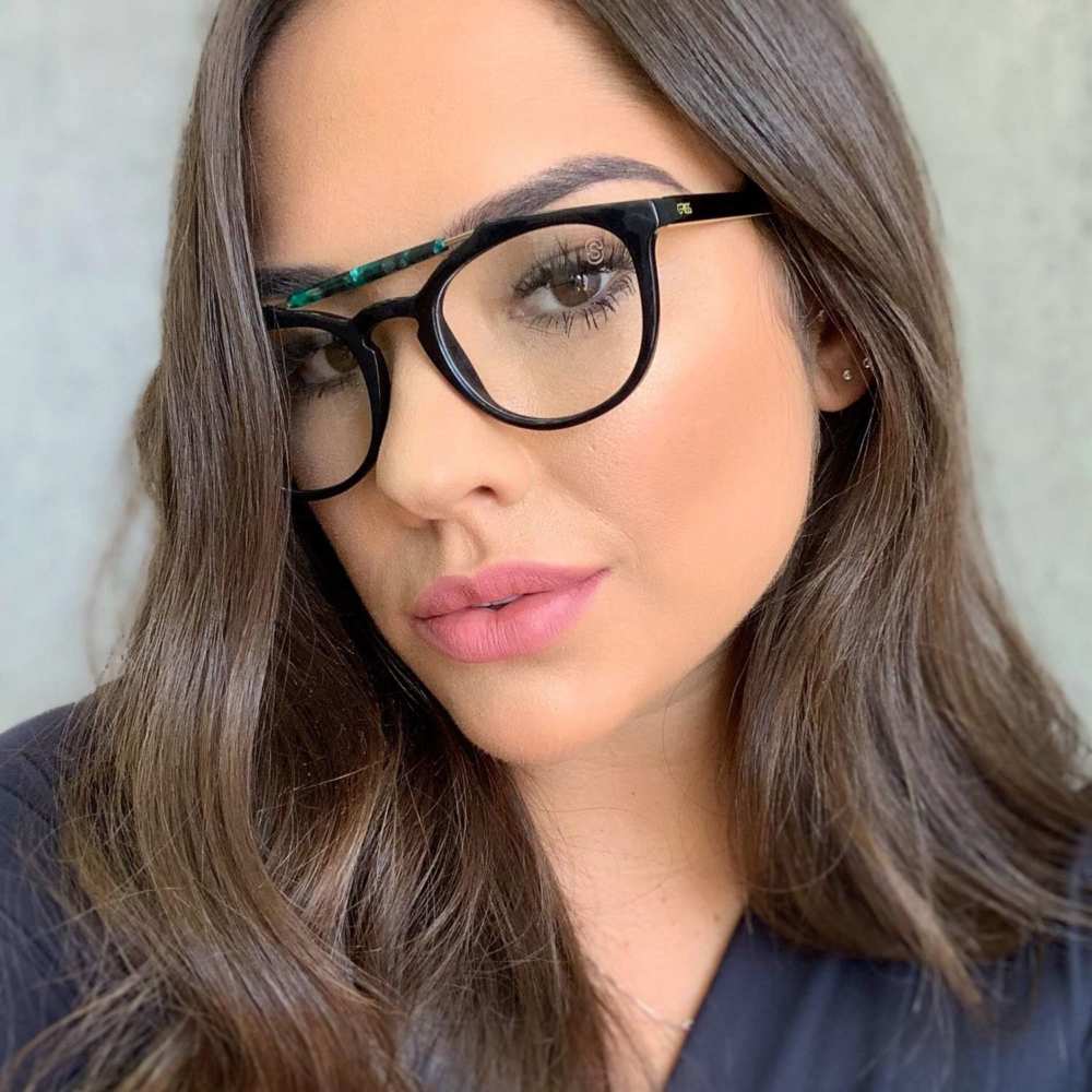 oticagriss armacao para oculos de grau griss 118 tartaruga verde