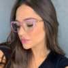 oticagriss armacao para oculos de grau griss 120 rosa