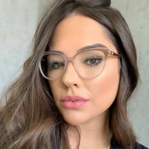 oticagriss armacao para oculos de grau griss 121 nude