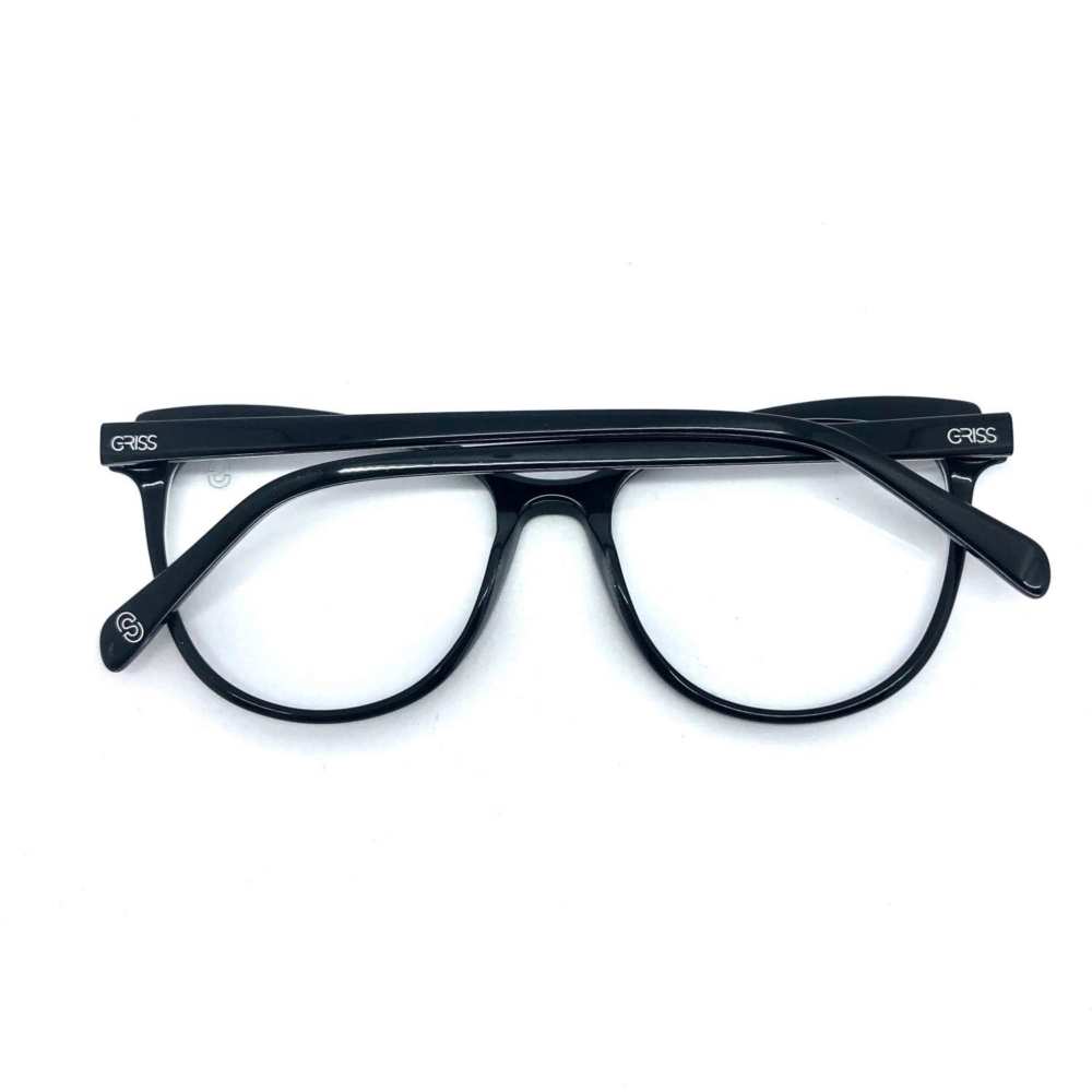 oticagriss armacao para oculos de grau griss 121 preto 2