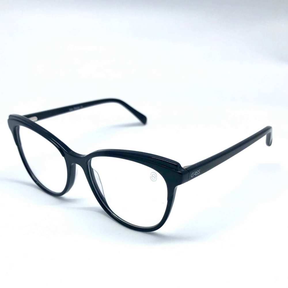 oticagriss armacao para oculos de grau griss 121 preto 4