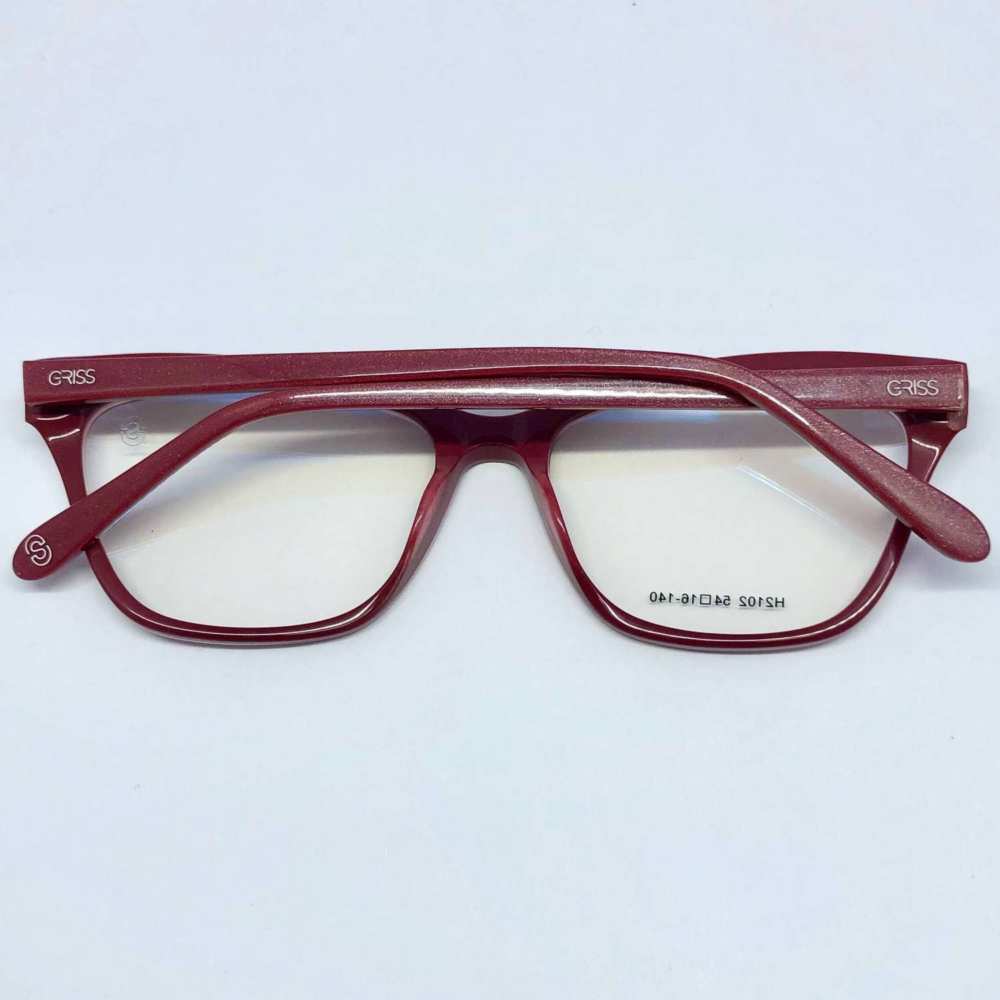 oticagriss armacao para oculos de grau griss 123 bege 1