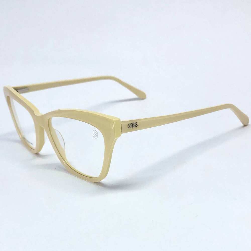 oticagriss armacao para oculos de grau griss 123 bege 4