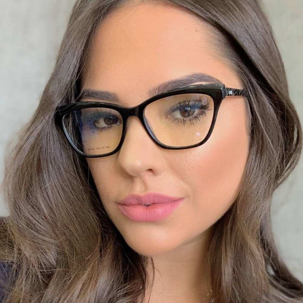 oticagriss armacao para oculos de grau griss 123 preto