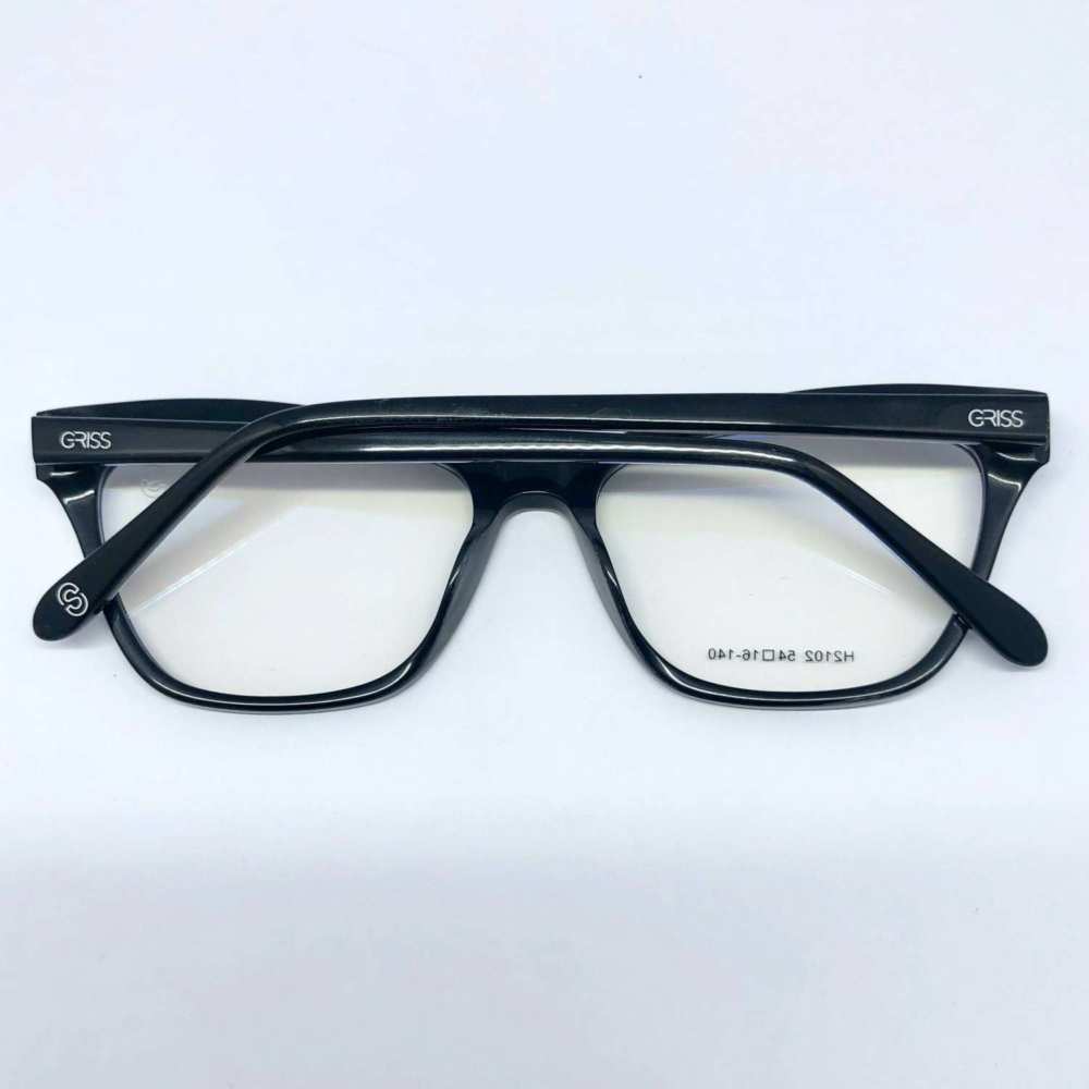 oticagriss armacao para oculos de grau griss 123 preto 4