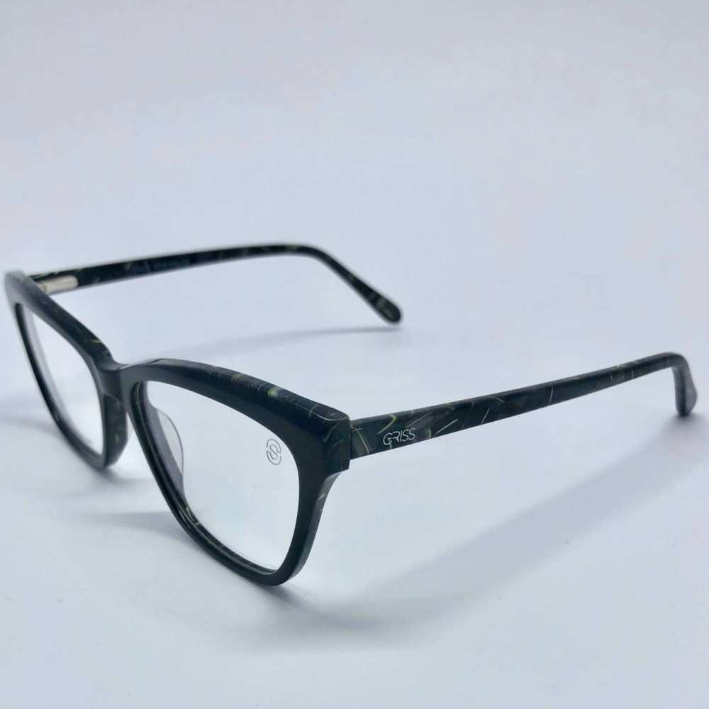 oticagriss armacao para oculos de grau griss 123 preto 6