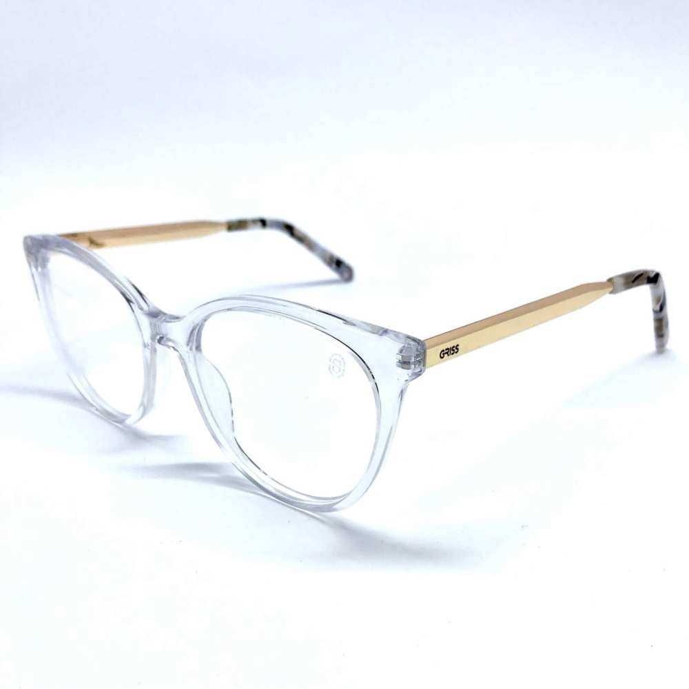 oticagriss armacao para oculos de grau griss 114 transparente 3