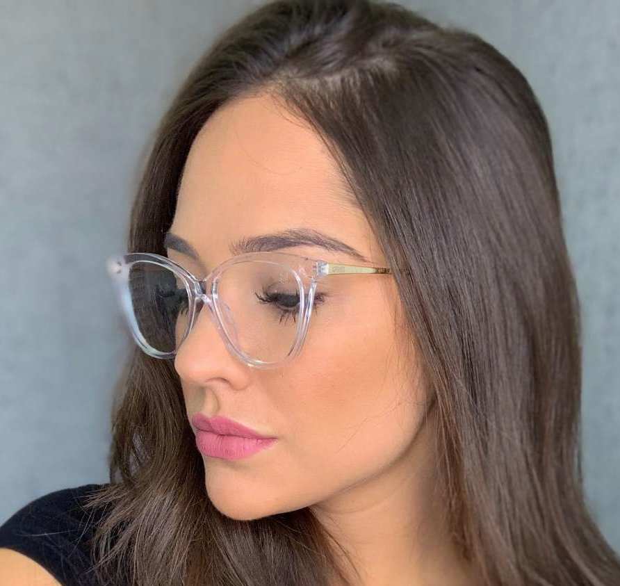 oticagriss armacao para oculos de grau griss 114 transparente