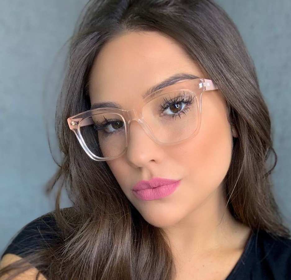 oticagriss armacao para oculos de grau griss 117 rosa transparente oticagriss armacao para oculos de grau griss 117 rosa transparente
