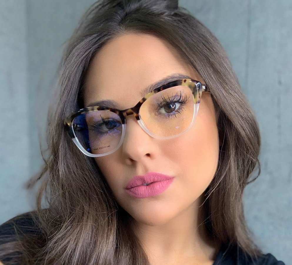 oticagriss armacao para oculos de grau griss 122 tartaruga com nude