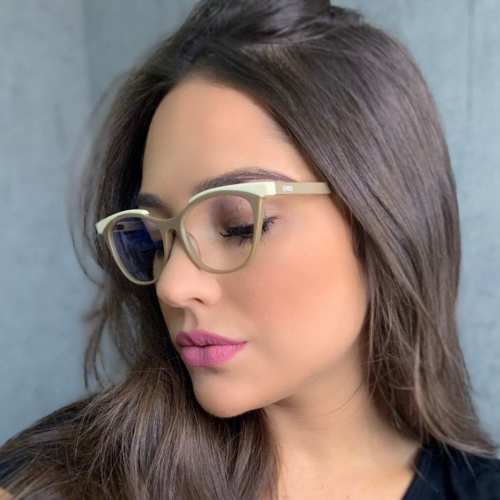 oticagriss armacao para oculos de grau griss 124 nude