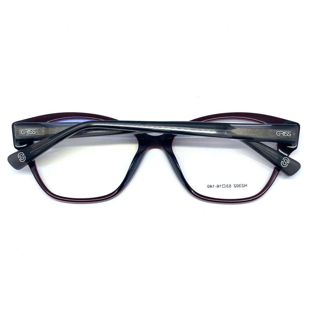 oticagriss armacao para oculos de grau griss 126 marsala 2