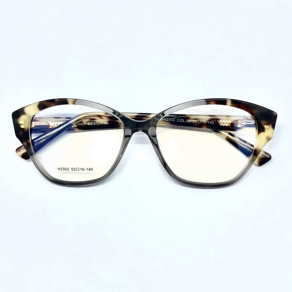 oticagriss armacao para oculos de grau griss 126 tartaruga com cinza transparente 2