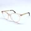 oticagriss armacao para oculos de grau griss 127 dourado transparente 3