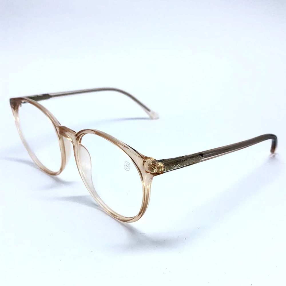 oticagriss armacao para oculos de grau griss 127 dourado transparente 6 oticagriss armacao para oculos de grau griss 127 dourado transparente 6