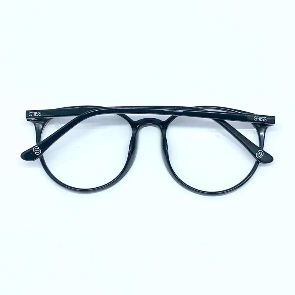 oticagriss armacao para oculos de grau griss 127 preto