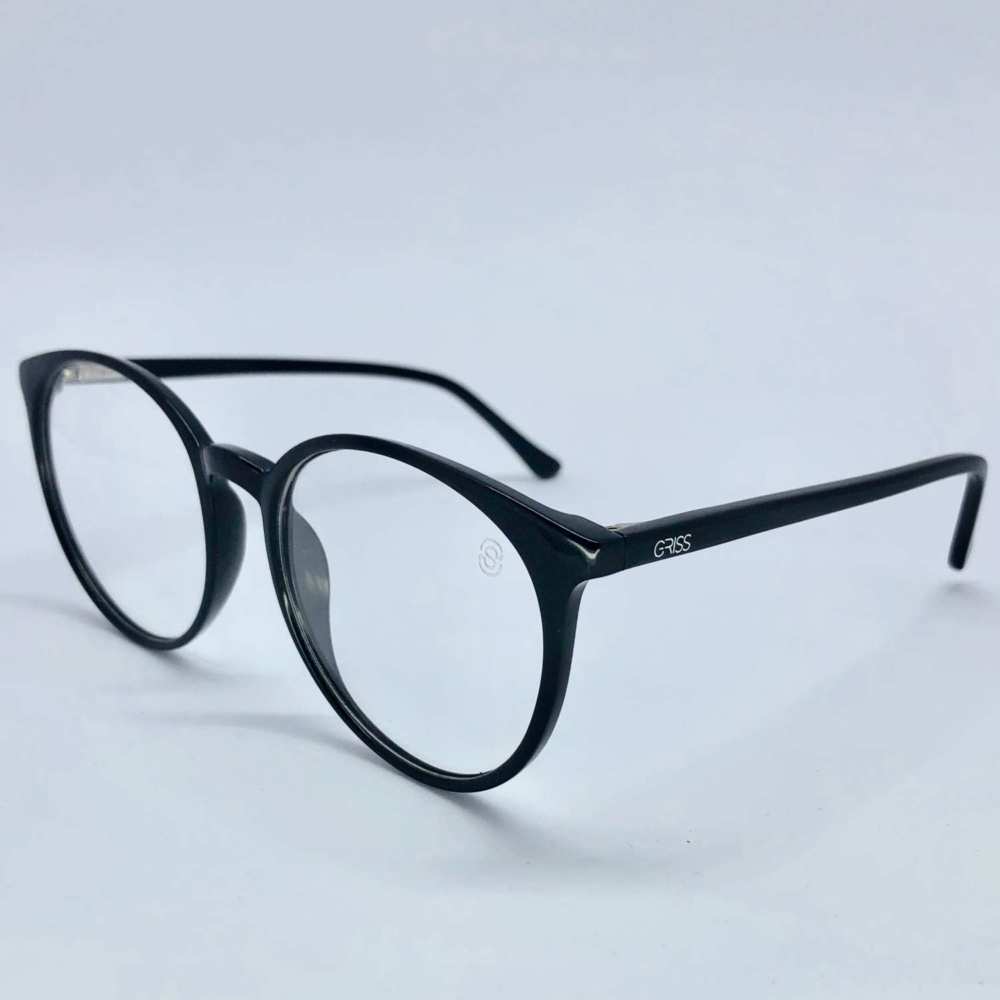 oticagriss armacao para oculos de grau griss 127 preto 2