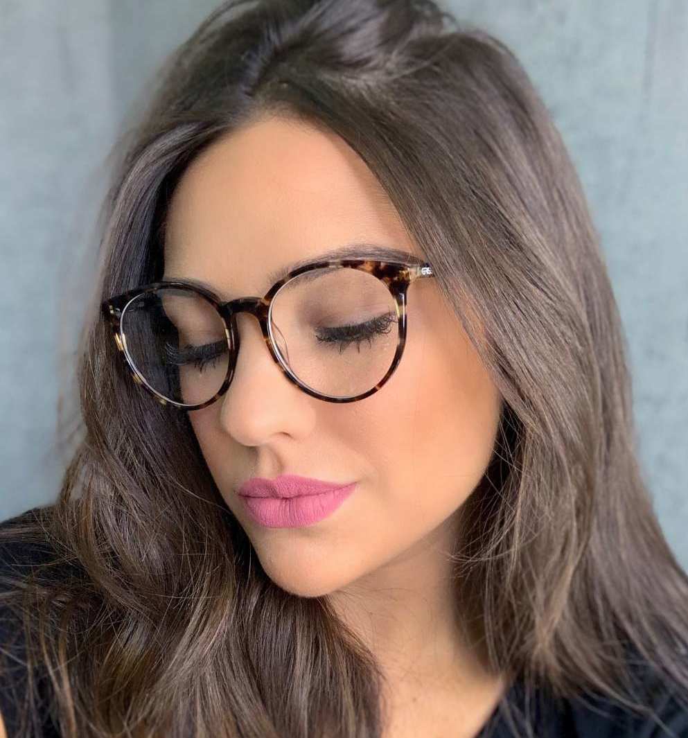 oticagriss armacao para oculos de grau griss 127 tartaruga