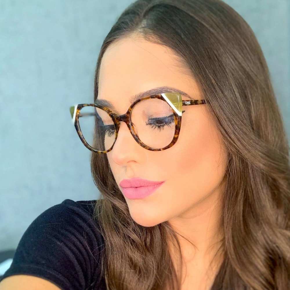 oticagriss armacao para oculos de grau griss 132 nude