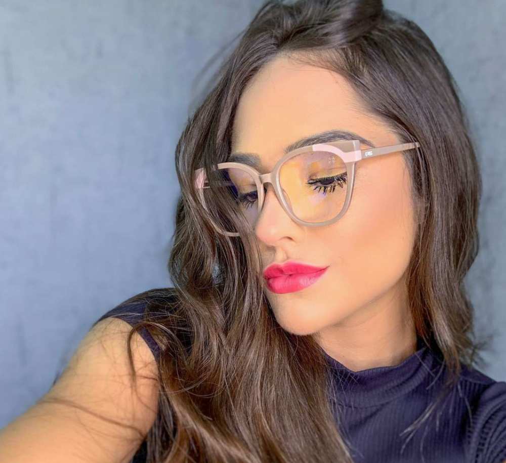 oticagriss armacao para oculos de grau griss 135 nude