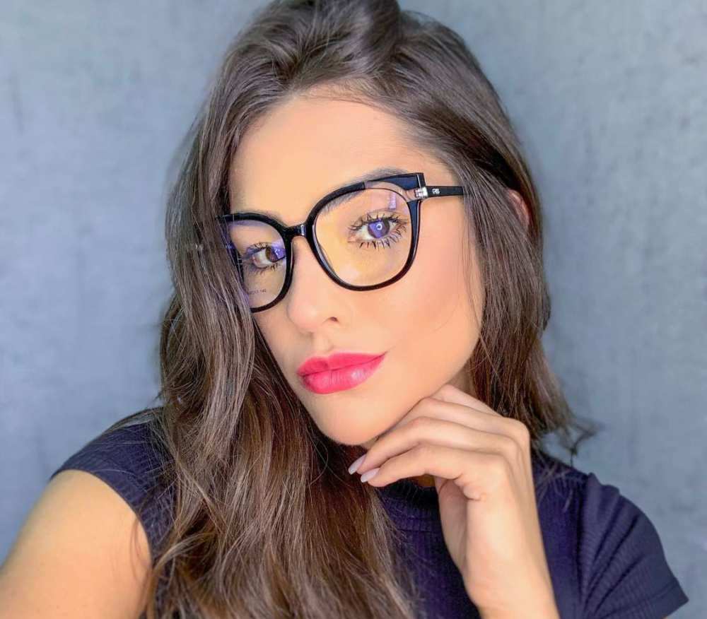 oticagriss armacao para oculos de grau griss 135 preto