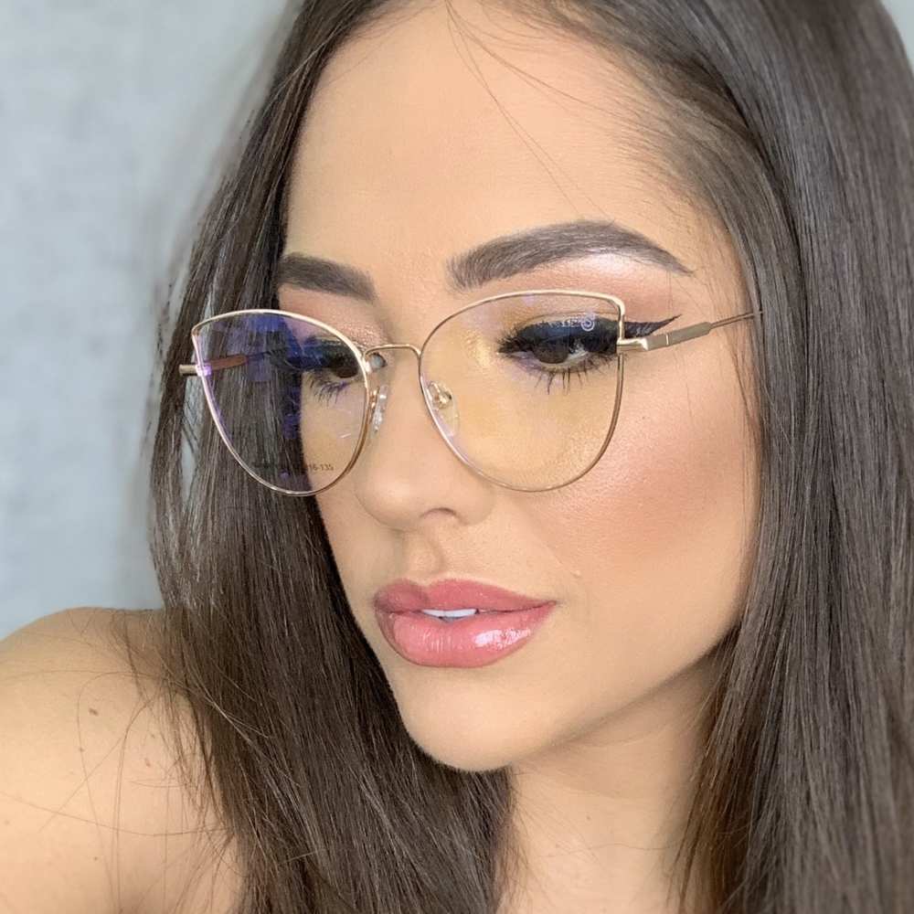 oticagriss armacao para grau gatinho 137 rose 1