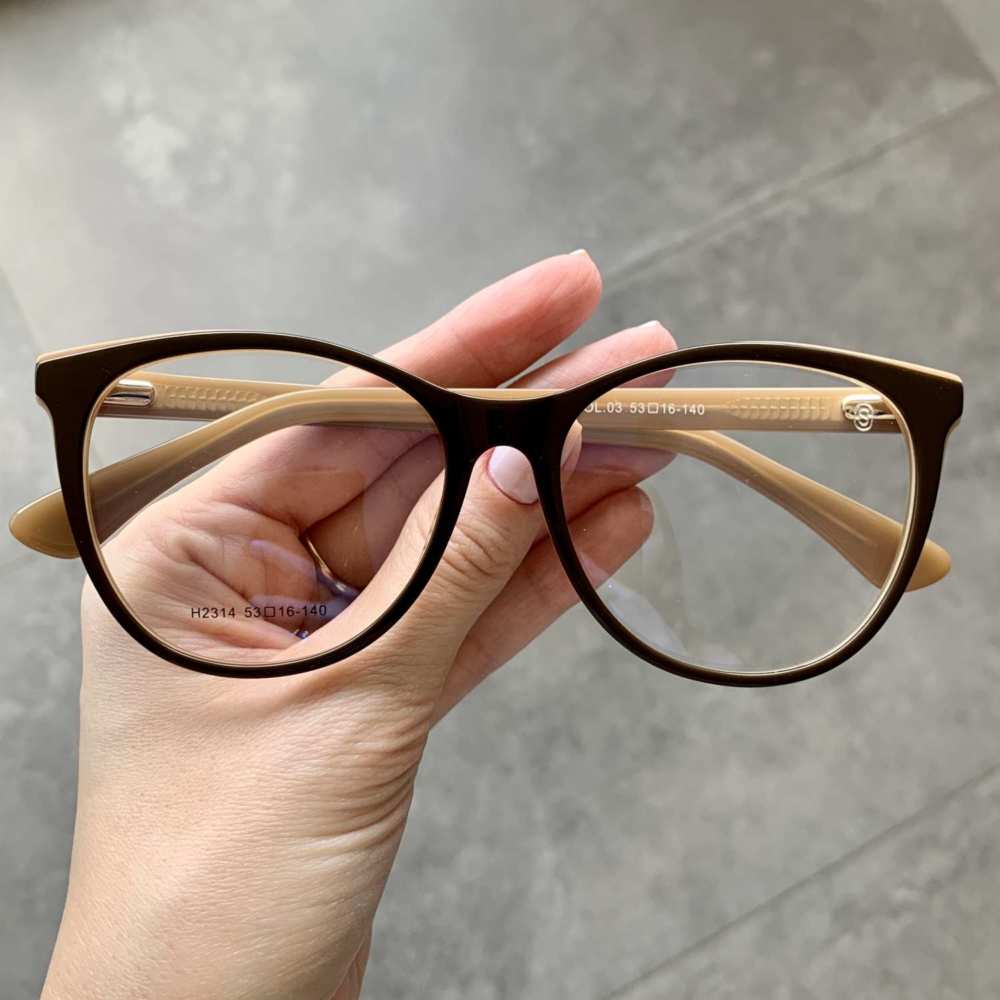 oticagriss armacao para grau gatinho 144 marrom 1