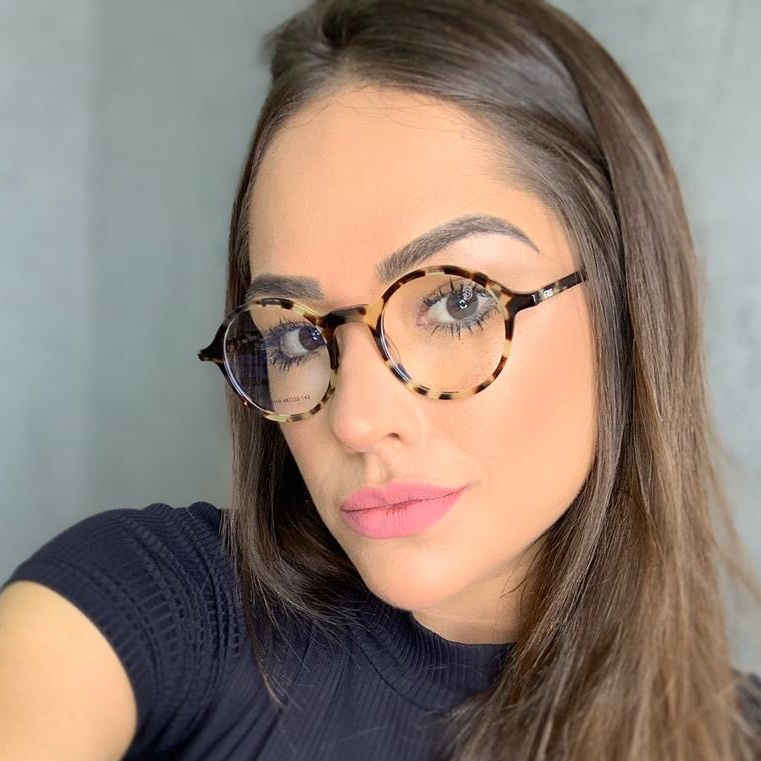 oticagriss armacao para grau redondo 142 tartaruga