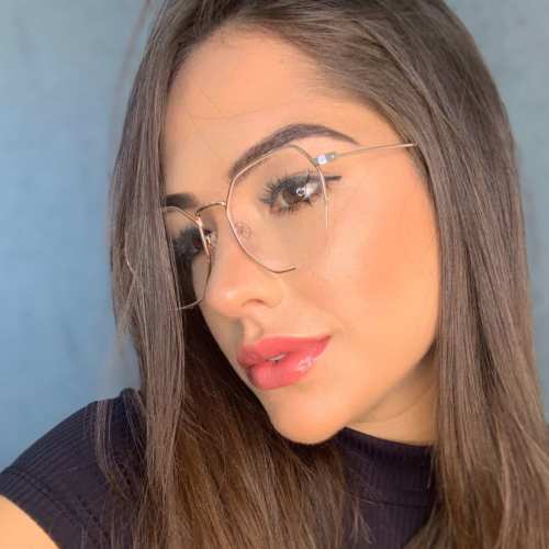 oticagriss armacao para grau quadrada 150 rose 3
