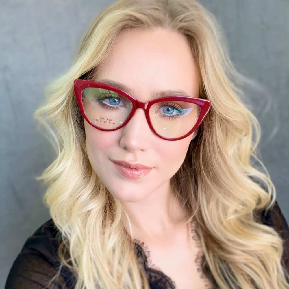 oticagriss armacao para grau retangular 157 vermelho 1