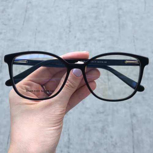 oticagriss armacao para grau retangular 158 preto 8