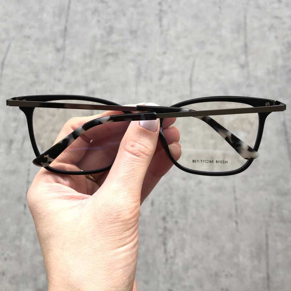 oticagriss armacao para grau gatinho 138 preta 1