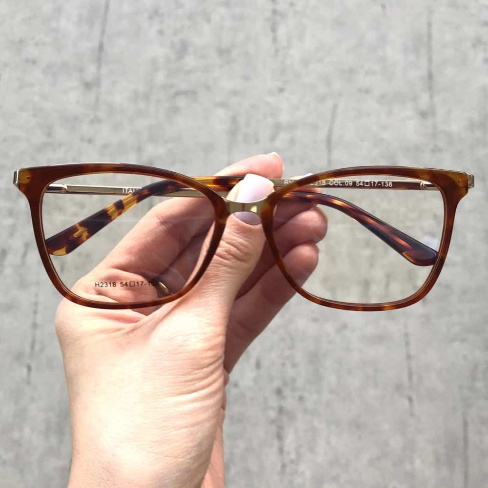 oticagriss armacao para grau gatinho 138 rajado