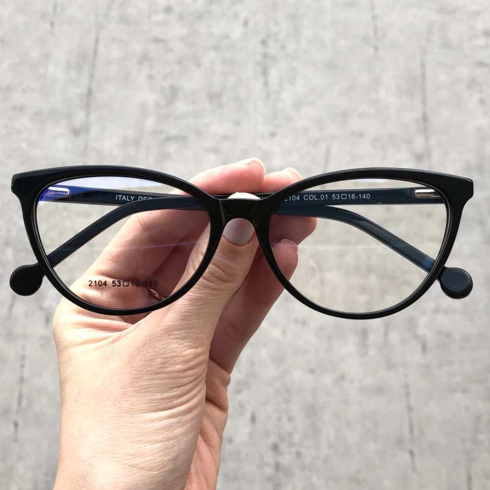 oticagriss armacao para grau gatinho 161 preto 2