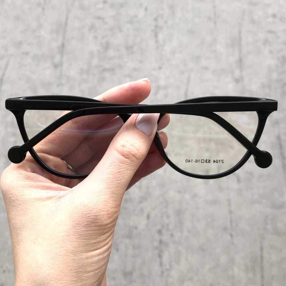 oticagriss armacao para grau gatinho 161 preto 3