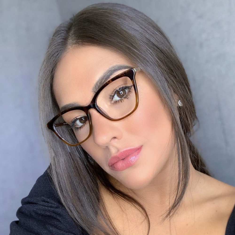 oticagriss armacao para grau retangular 156 tartaruga marrom