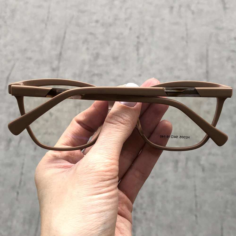 oticagriss armacao para grau retangular 159 nude 1