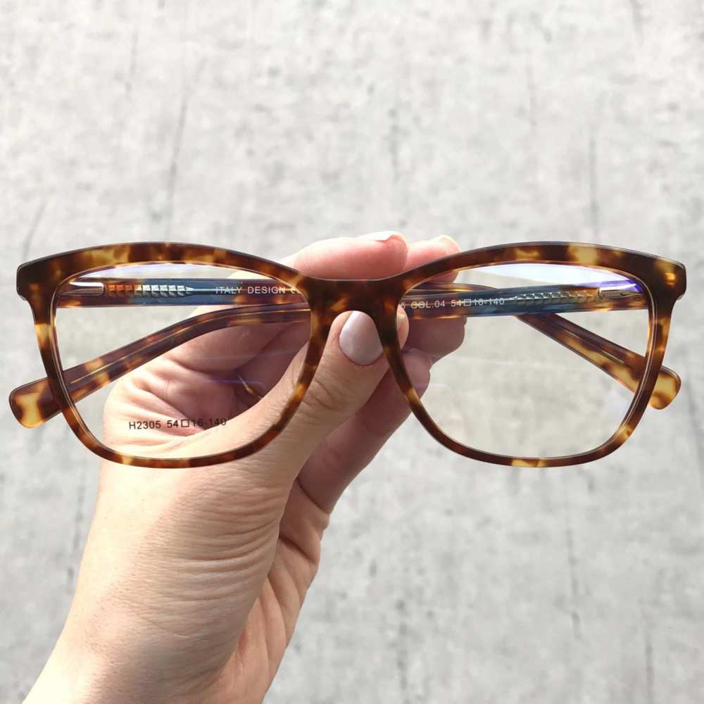 oticagriss armacao para grau retangular 159 tartaruga 2