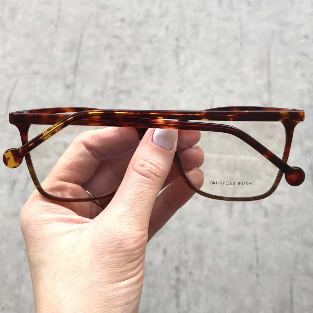 oticagriss armacao para grau retangular 163 tartaruga 1