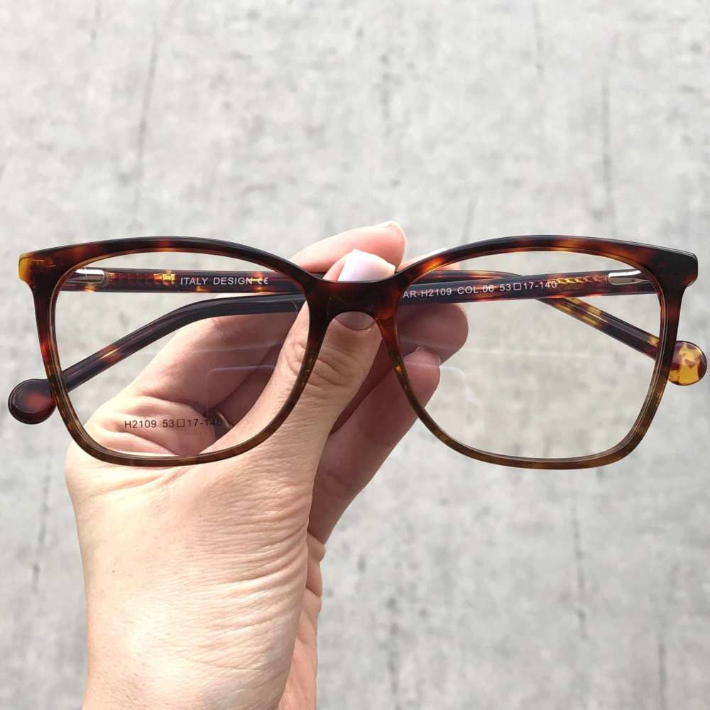 oticagriss armacao para grau retangular 163 tartaruga